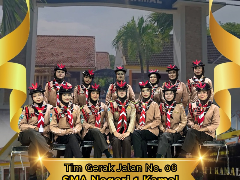 Tim Gerak Jalan Putri SMAN 1 Kamal Raih Juara Harapan 3 pada Kejuaraan Gerak Jalan HUT ke-80 RI Kecamatan Kamal